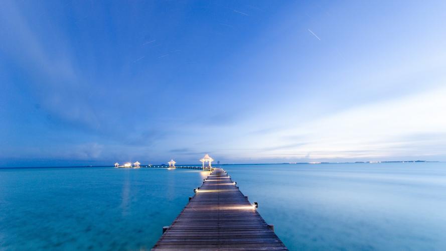马尔代夫唯美海边风景高清桌面壁纸