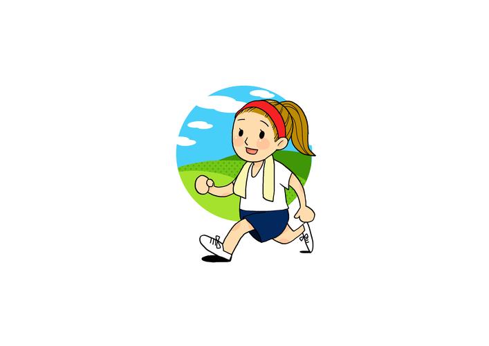 运动健康生活 插画|插画|插画习作|伦小喵 - 原创作品 - 站酷 (zcool)