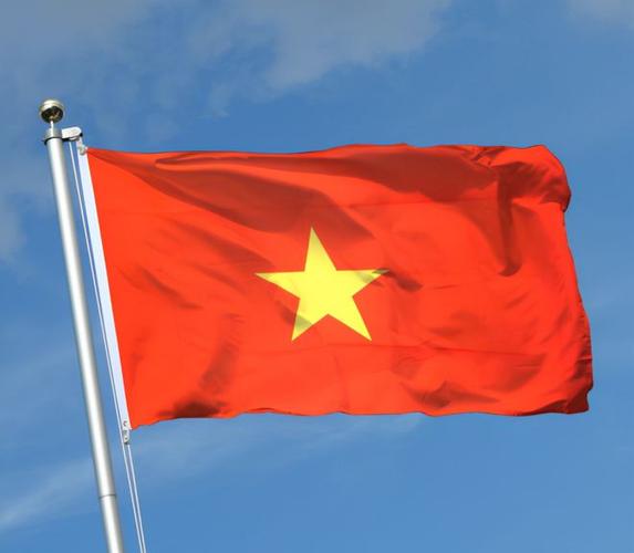 不丹的是龙旗;越南的是金星红旗.下图是不丹国旗,越南国旗.