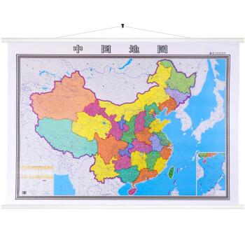 《【哑光高清覆膜】2022新版 中国地图挂图 约1.4m×1m 双面覆膜 耐折