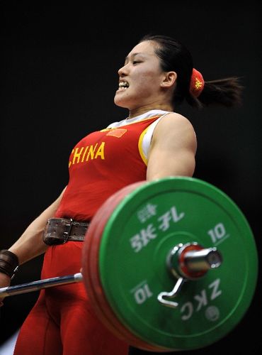 重庆,2009年4月26日 (体育)(3)举重——全国女子举重锦标赛75公斤级