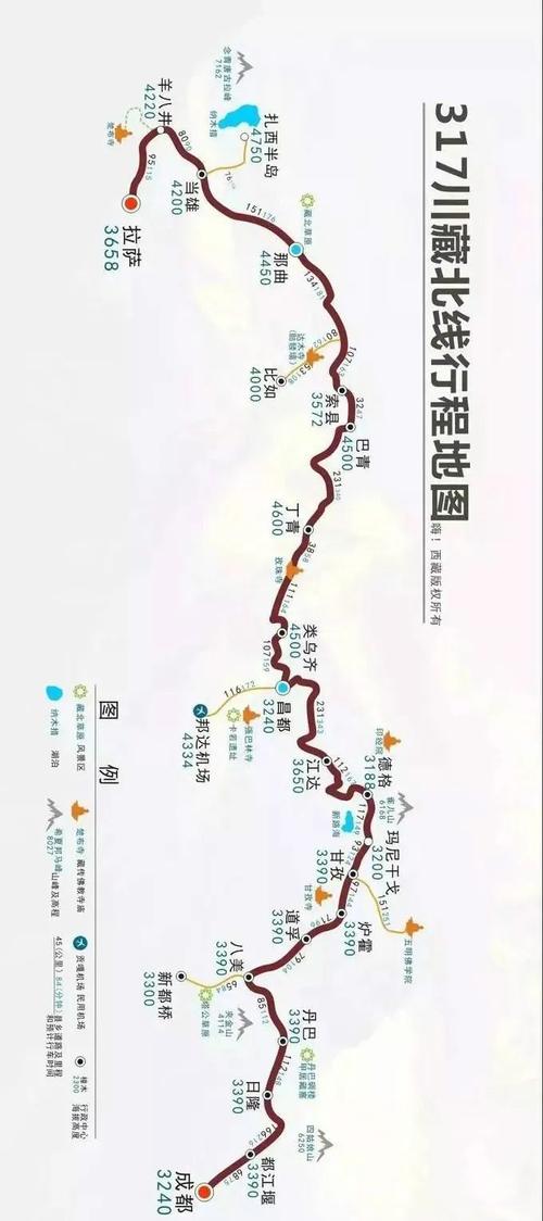 74线路全长317国道(又被称为"川藏北线)是中国的一条国道,也称为