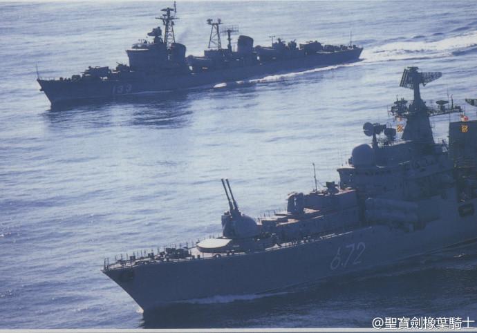 中国海军出动的舰艇中,除了柴田三雄在空中拍摄到的那艘勇敢的133舰外