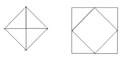 怎样用两个面积为1的小正方形拼成一个面积为2的大正方形?