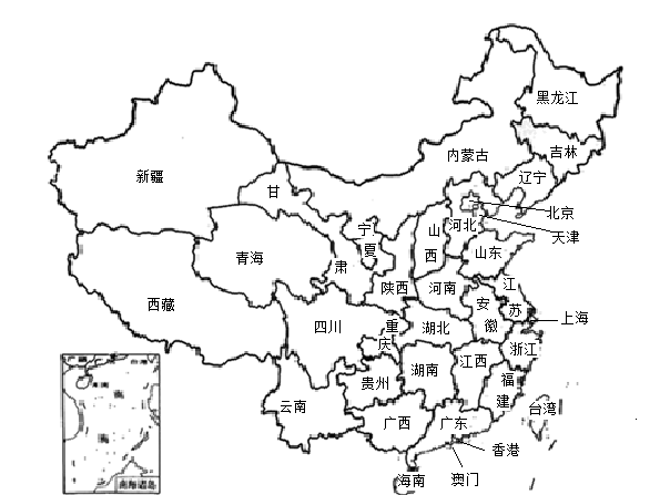 27.读中国地形图,回答问题.