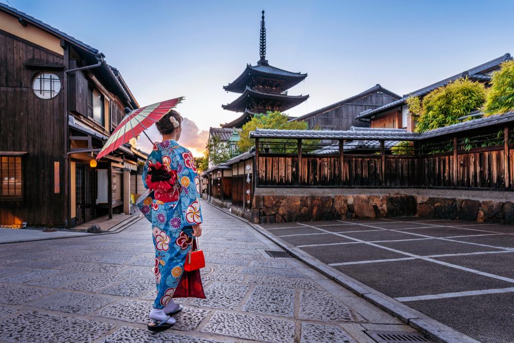 保留着许多原来模样的街景,以及到处都是存留着日本风情的京都.