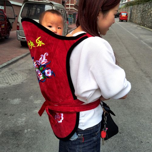 云南贵州四川传统老式娃婴儿童的背被衫小宝孩子背带后背扇式神器