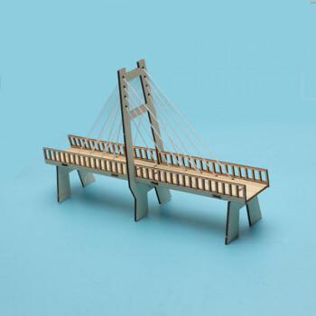 科技小制作小发明制作材料包玩具小学生儿童科学实验diy 斜拉桥 材料