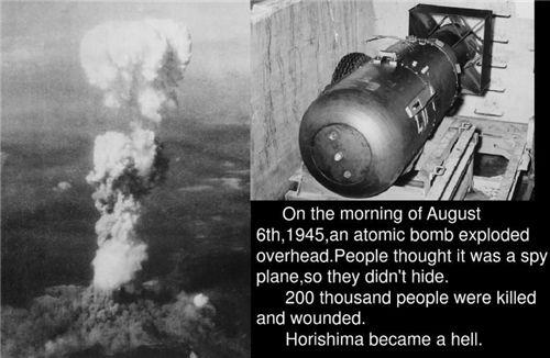 广岛原子弹爆炸时有多惨六千度高温将人蒸发街上都是怪物
