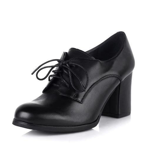 staccato/思加图秋季专柜同款女士黑色绵羊皮女皮鞋9nd01cm3