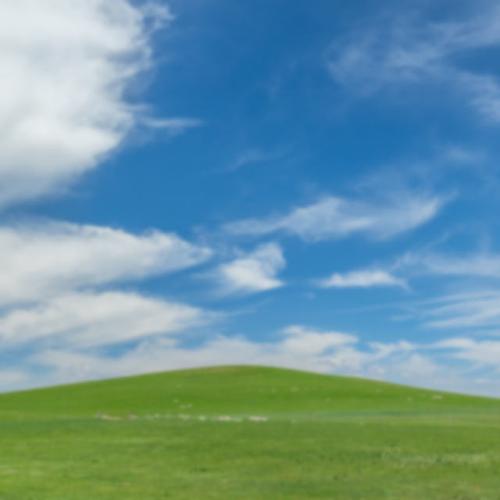 夏日的乌拉盖大草原,蓝天白云,绿草如茵