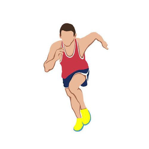 当前图片:跑步运动人物插画素材,主题为运动,可用作跑步运动,卡通人物