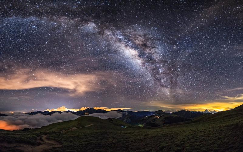 山云 银河系 星空 7k风景图片,4k高清风景图片,娟娟壁纸