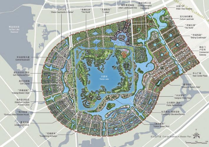 天嘉湖旅游度假区城市规划设计方案文本
