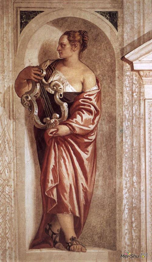 paolo veronese保罗·委罗内塞油画1703《七弦琴缪斯》保罗·委罗内塞