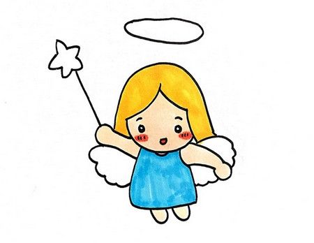 可爱的小天使怎么画简笔画