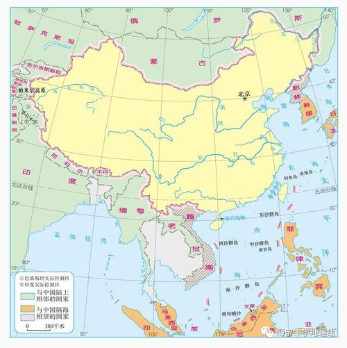 地理常识中国地理位置的四至点