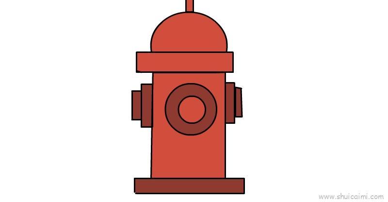 消火栓儿童画怎么画 消火栓简笔画简单