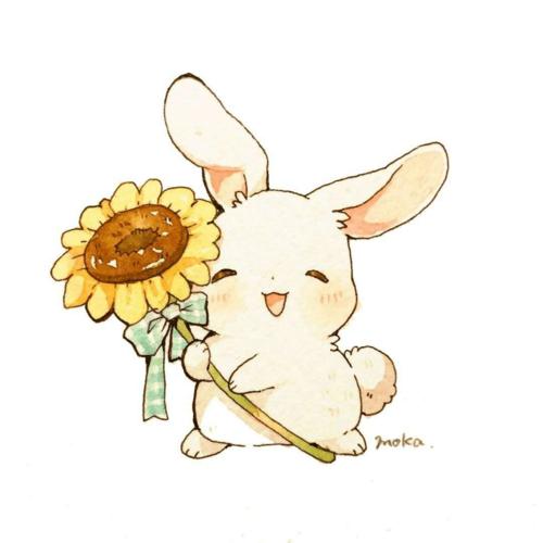 精选头像 | 画师ins:mokarooru的可爱萌萌兔兔头像