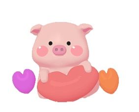 3d粉色小猪表情包