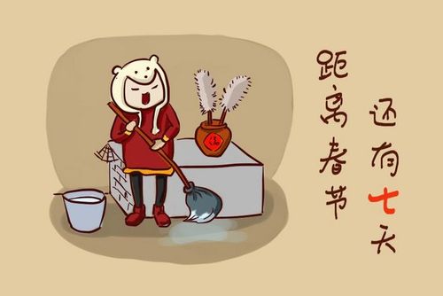 春节,过年,习俗,手绘漫画