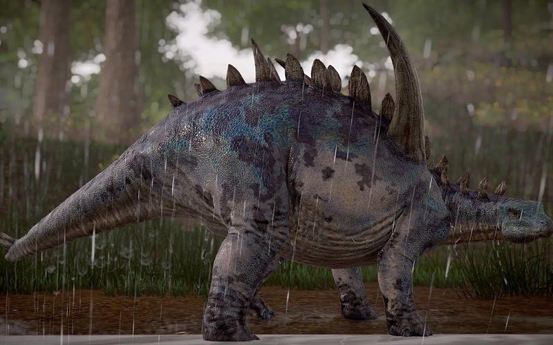 林地环境中的巨棘龙 - 侏罗纪世界进化 特效短片