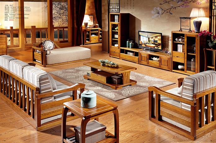 胡桃木 客厅-胡桃木系列-苏州科良家具