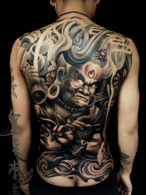 大黑天_纹身图案手稿图片_一代纹宗滨城刺客的纹身作品集