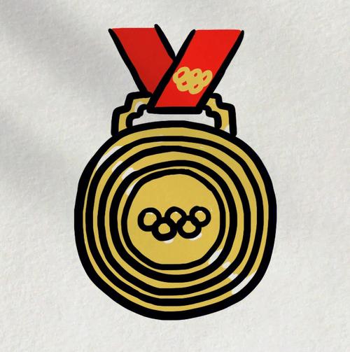奥运金牌的简笔画附步骤