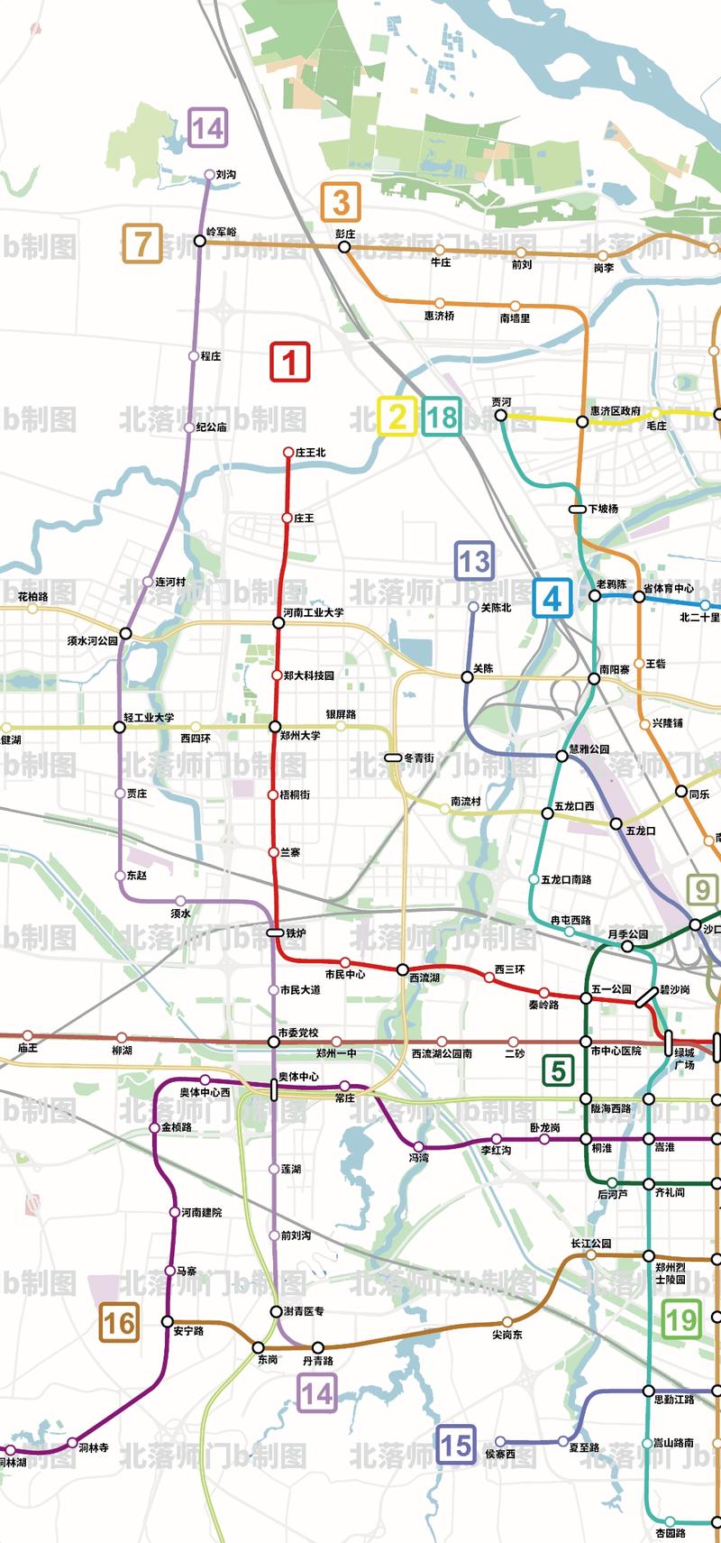 郑州地铁远景规划