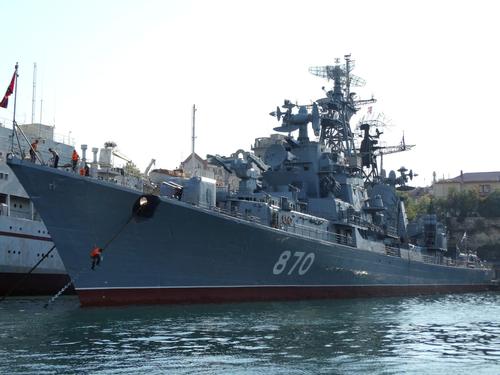 即将成为博物馆的俄国海军"敏捷"号(卡辛级)驱逐舰.