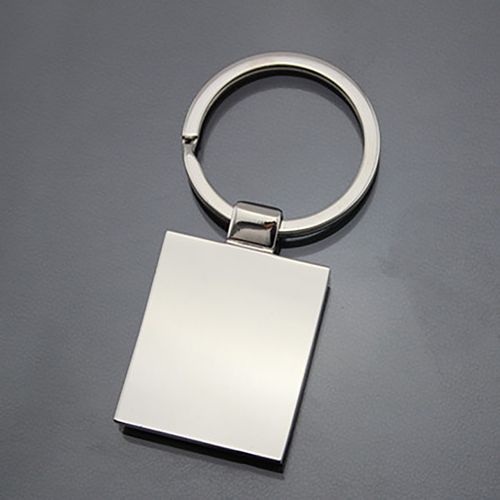 金属钥匙扣 方形空白金属钥匙扣 专业定制单牌钥匙扣 厂家直销
