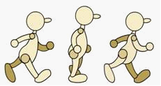 各种形式走路和跑步动画的参考图