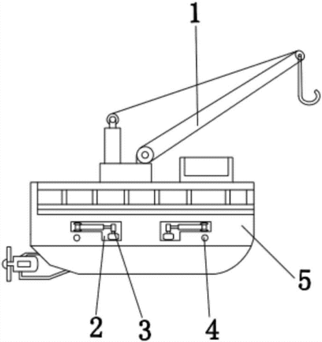 一种单螺旋桨液压推进式内河起重打捞船的制作方法