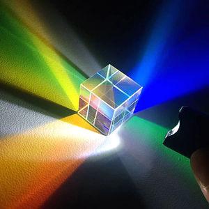 定制合色棱镜光立方边长15毫米拍照滤镜光之色散教具礼品几何立