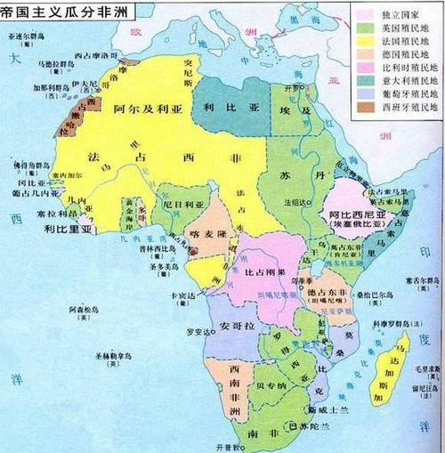 法国在非洲曾经有大片的殖民地