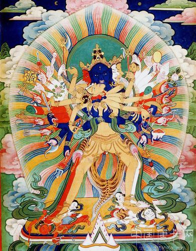时轮金刚,梵文 kālacakravajra,佛教密宗无上瑜珈部一位高级本尊神灵