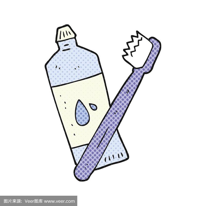 卡通的牙刷