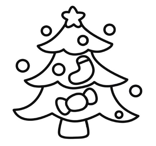 简单圣诞树怎么画 圣诞树简笔画教程图片素描-www.qqscb.com