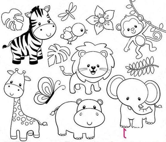 50个小动物简笔画儿童可爱彩色
