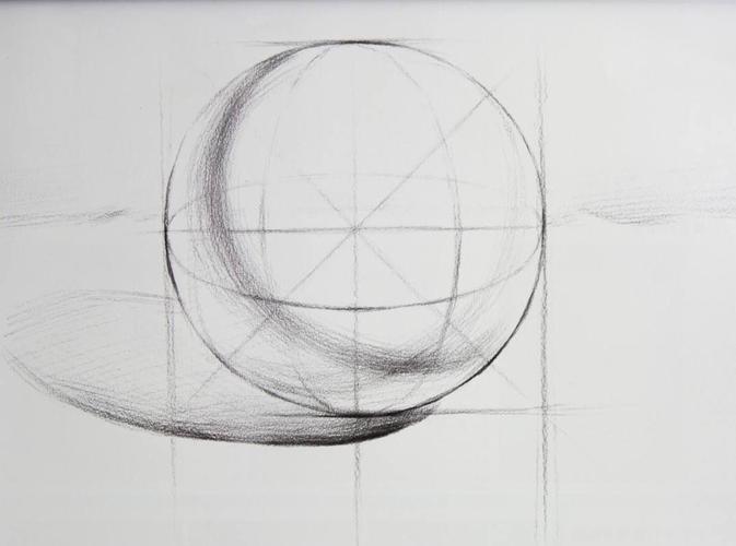 圆球体素描初学步骤图