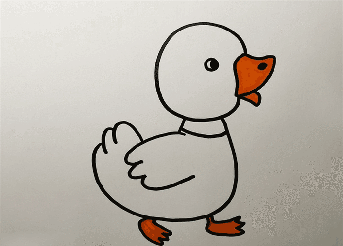 鸭子简笔画图片 鸭子怎么画