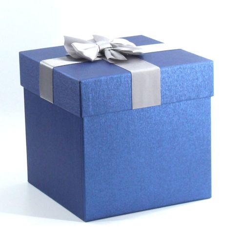 加厚正方形黑色大号套盒礼物包装蝴蝶结礼品盒手提袋礼品盒