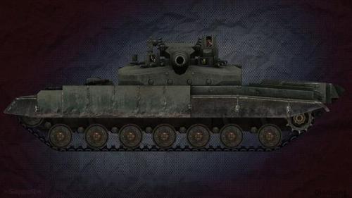 少见苏联490a工程原型车 在游戏中复活的经典坦克
