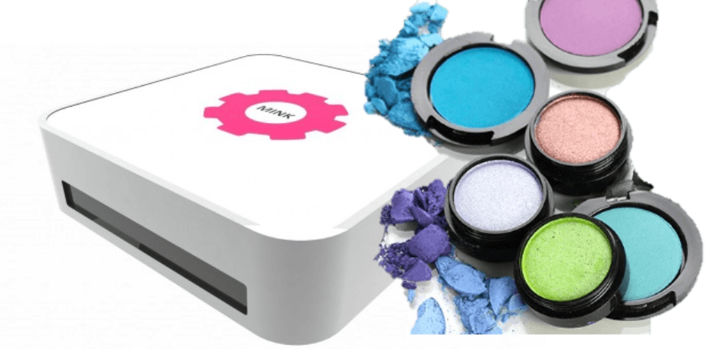 3d列印机mink mink让使用者在家中电脑网路上选择喜爱的彩妆颜色放入