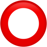 下载87空心红圈的emoji表情大图