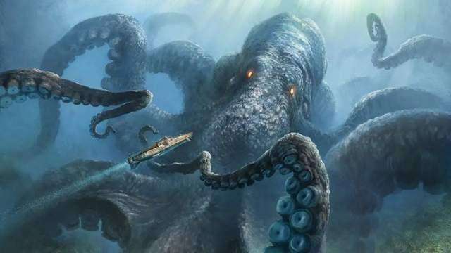 深海里有巨型生物吗(蛟龙号发现的恐怖生物,海底惊现12米巨型真龙)插