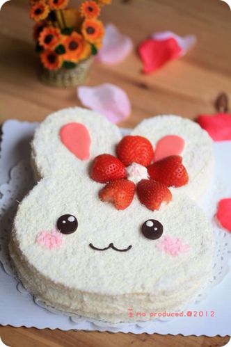 可爱兔子蛋糕 萌萌哒