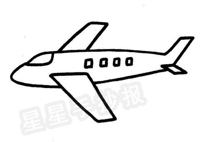 c919飞机儿童简笔画