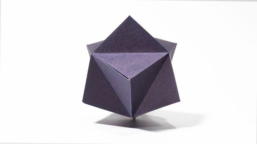 折纸星形八面体| 如何用一张纸折星形八面体,折纸多面体